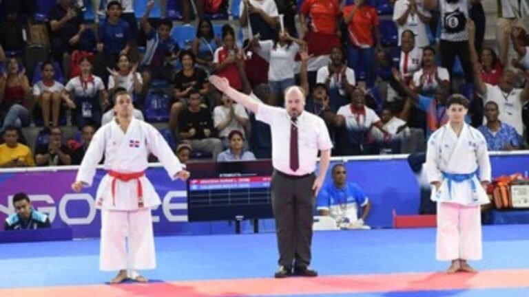Larry Aracena conquista el oro en kata y completa histórico doblete para República Dominicana en karate